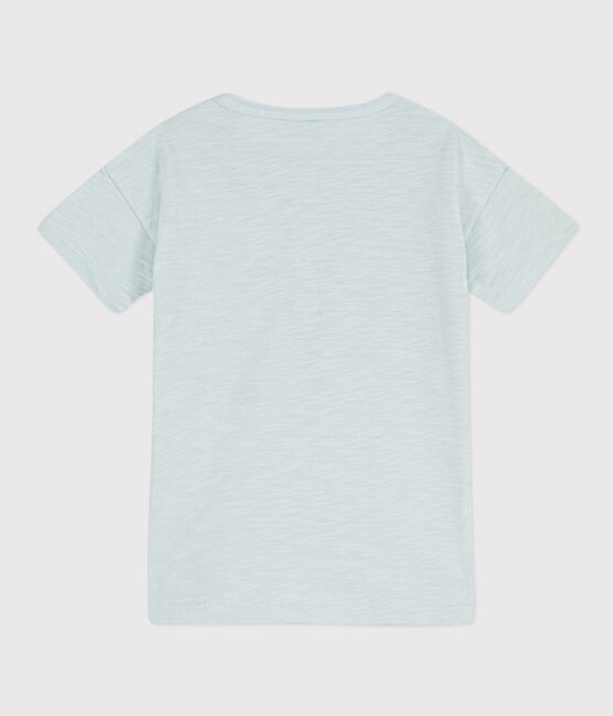 Camiseta de algodón de manga corta para niño verde BULLE
