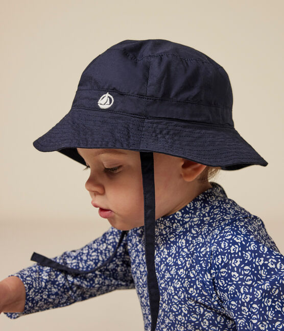 Gorro de sarga para bebé azul SMOKING