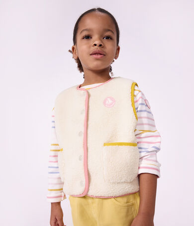 Chaleco infantil liso de borreguito