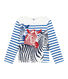 Camiseta marinera infantil creativa para niño