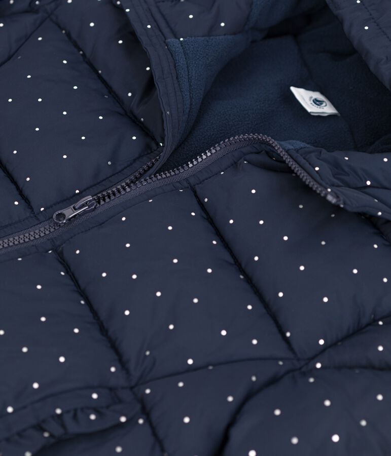 Plum&oacute;n de ni&ntilde;a azul/gris