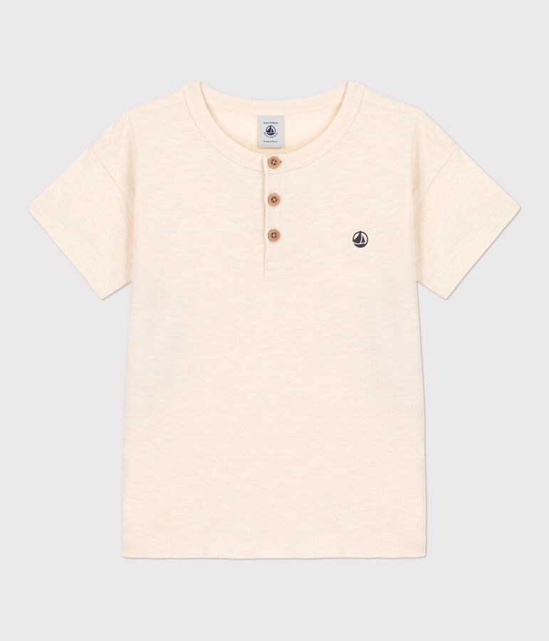 Camiseta de algod&oacute;n de manga corta para ni&ntilde;o crudo AVALANCHE