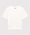 CAMISETA BOXY TÚBICO de algodón de mujer blanco MARSHMALLOW