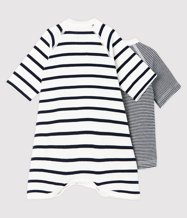 Juego de body kimono y camiseta de punto para beb&eacute; multicolor