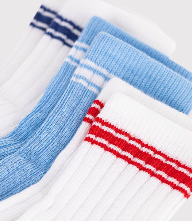 3 pares de calcetines de algod&oacute;n para beb&eacute; multicolor