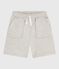 Bermudas cortas infantiles de algodón liso gris BELUGA CHINE