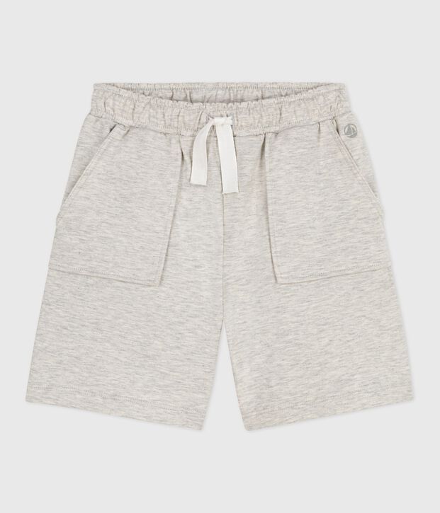 Bermudas cortas infantiles de algod&oacute;n liso BELUGA CHINE