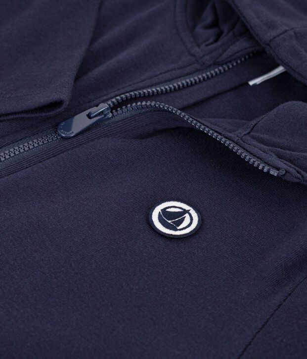 Sudadera infantil de algod&oacute;n con capucha y cremallera SMOKING