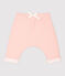 Pantalón de bebé de algodón orgánico rosa MINOIS