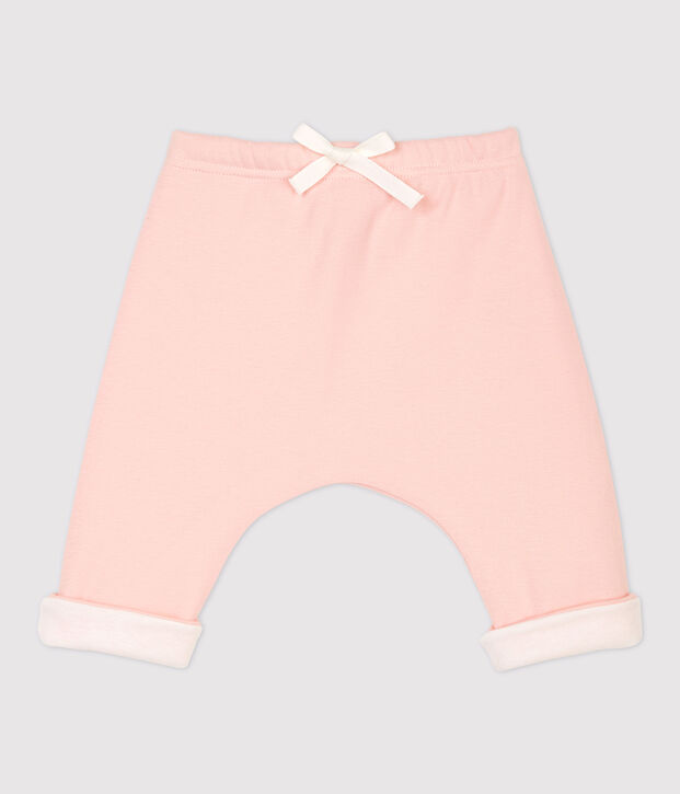 Pantal&oacute;n de beb&eacute; de algod&oacute;n org&aacute;nico rosa