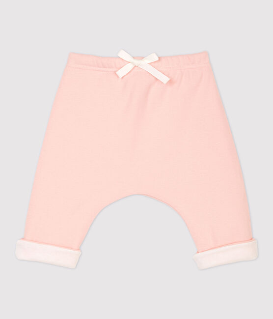 Pantalón de bebé de algodón orgánico rosa MINOIS