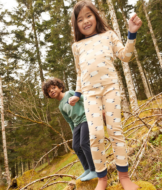 Pijama snugfit de algodón de niña / niño TRENCH/ MULTICO