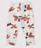 Pantalón con estampado de animales de muletón para bebé beige MONTELIMAR/blanco MULTICO