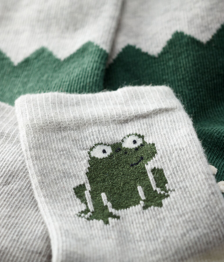 Lote de 2 pares de calcetines con dibujo de beb&eacute; ni&ntilde;o multicolor