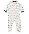 Pelele reversible para bebé niño blanco MARSHMALLOW/blanco MULTICO