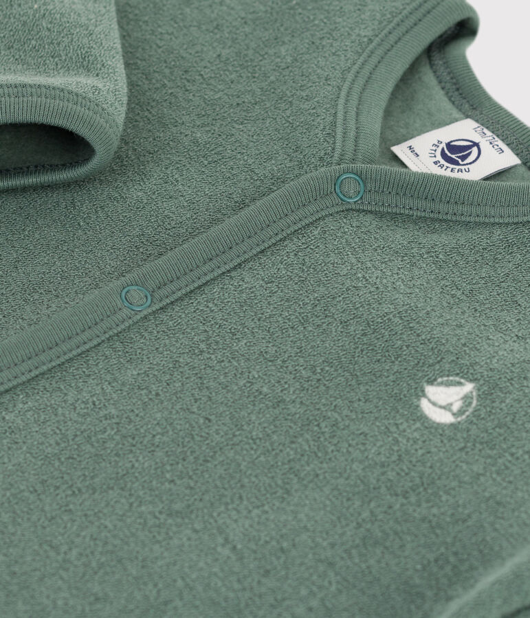 Pelele de rizo para beb&eacute; verde VALLEE