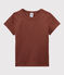 Camiseta icónica de algodón de niño/niña naranja MADRAS