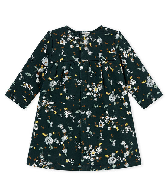 Vestido estampado para bebé niña verde SHERWOOD/blanco MULTICO