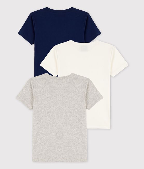 Juego de 3 camisetas de manga corta de algodón para niño variante 1