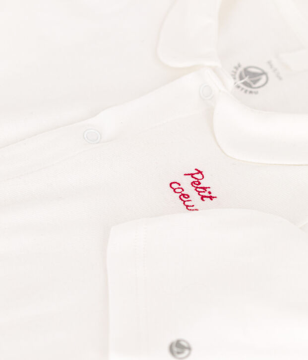 Pijama de algod&oacute;n con corazoncito blanco