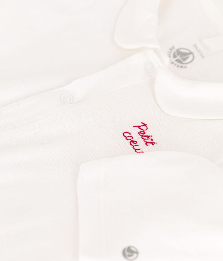 Pijama de algod&oacute;n con corazoncito blanco
