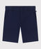 Bermudas cortas infantiles de algodón liso azul MEDIEVAL