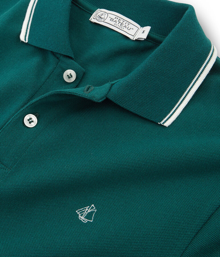 Polo manga corta para hombre verde