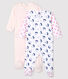 Conjunto de 2 pijamas de punto de bebé niña