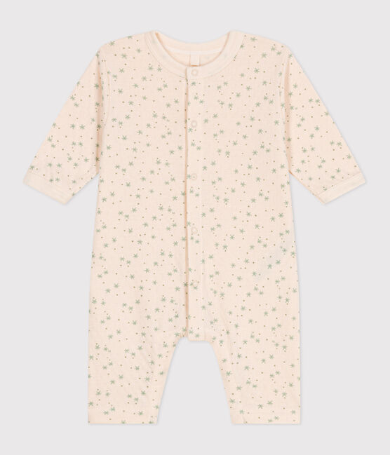 Pelele de algodón con estampado de estrellitas para bebé blanco AVALANCHE/ MULTICO