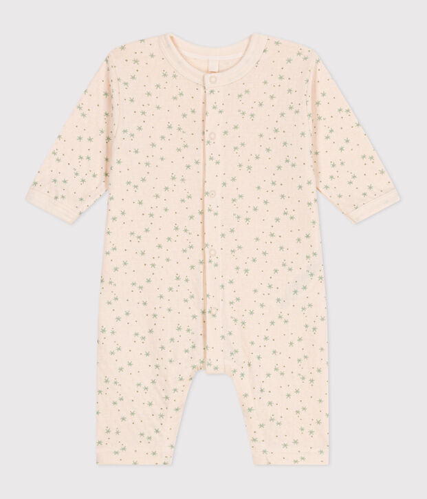 Pelele de algod&oacute;n con estampado de estrellitas para beb&eacute; crudo/multicolor