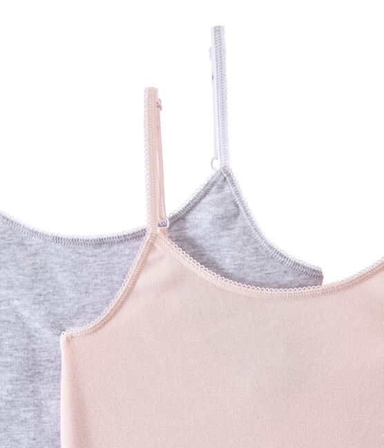 Pack de 2 camisetas de tirantes para niña variante 1