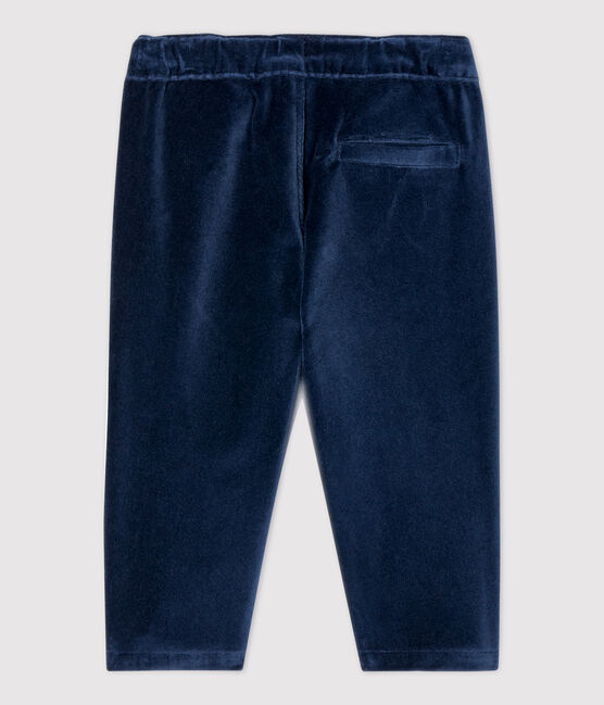 Pantalón de terciopelo de bebé. azul SMOKING