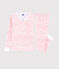 Pijama snugfit con estampado de olas rosas de algodón de niña blanco MARSHMALLOW/rosa GRETEL