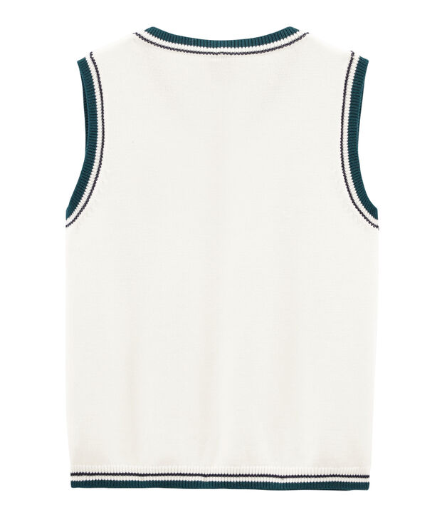 Chaleco infantil para ni&ntilde;o blanco/multicolor