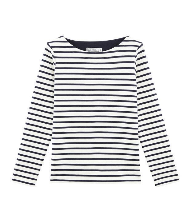 Marinera ic&oacute;nica para mujer blanco/azul