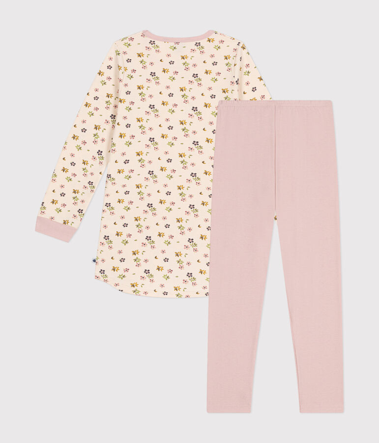 Camis&oacute;n infantil de felpa cepillada con estampado de flores rosa/multicolor