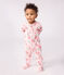 Pijama de túbico con estampado de flores para bebé rosa JOLI/blanco MULTICO