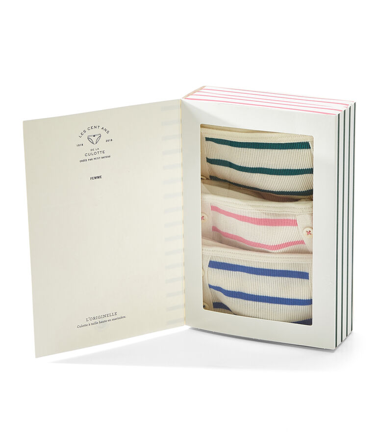 Lote de 3 braguitas mujer blanco