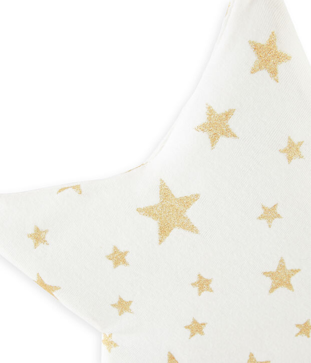 Coj&iacute;n de punto para beb&eacute; blanco/amarillo