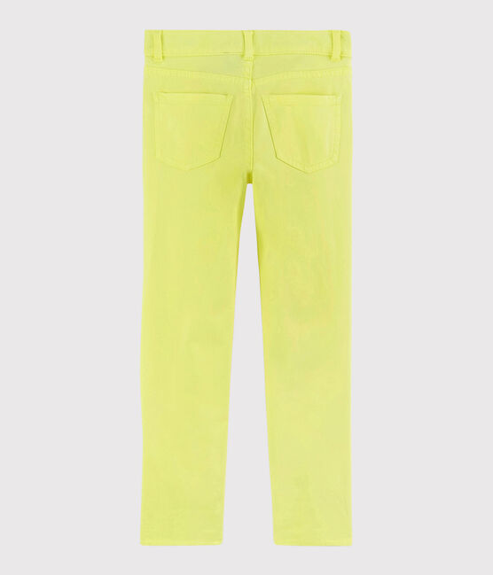 Pantalón de sarga de niño amarillo CITRONEL