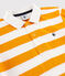 Polo de manga corta de punto de niño amarillo TEHONI/blanco MARSHMALLOW
