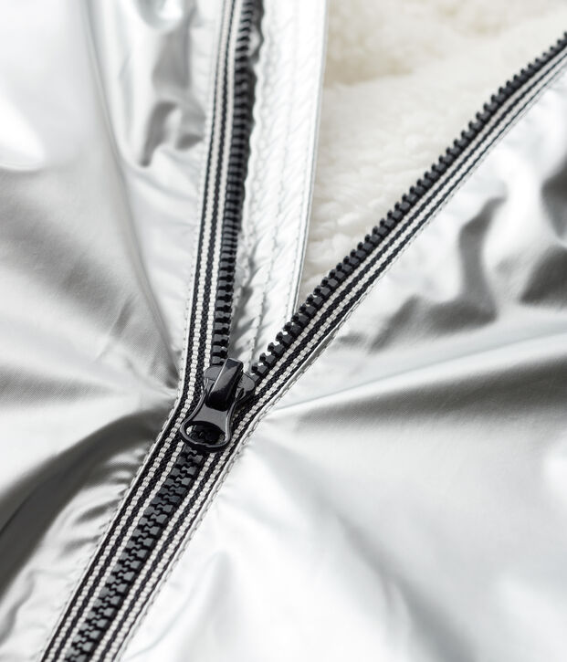 Chubasquero c&aacute;lido para beb&eacute; ni&ntilde;a/ni&ntilde;o gris