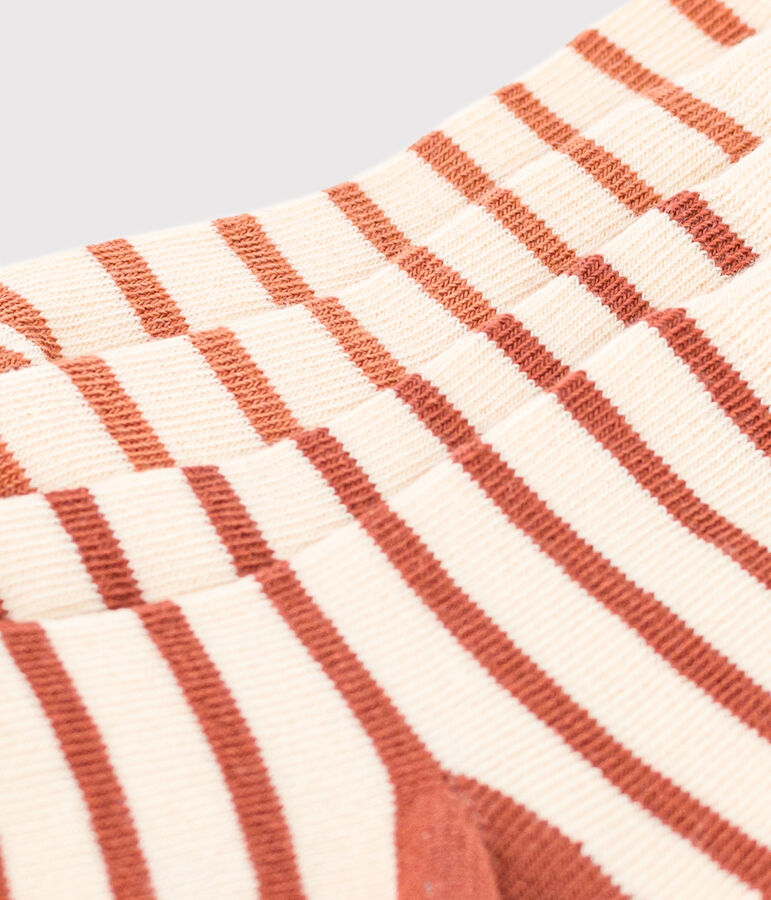 Juego de 2 pares de calcetines a rayas para beb&eacute; multicolor