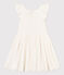 Vestido de bordado inglés para niña blanco MARSHMALLOW