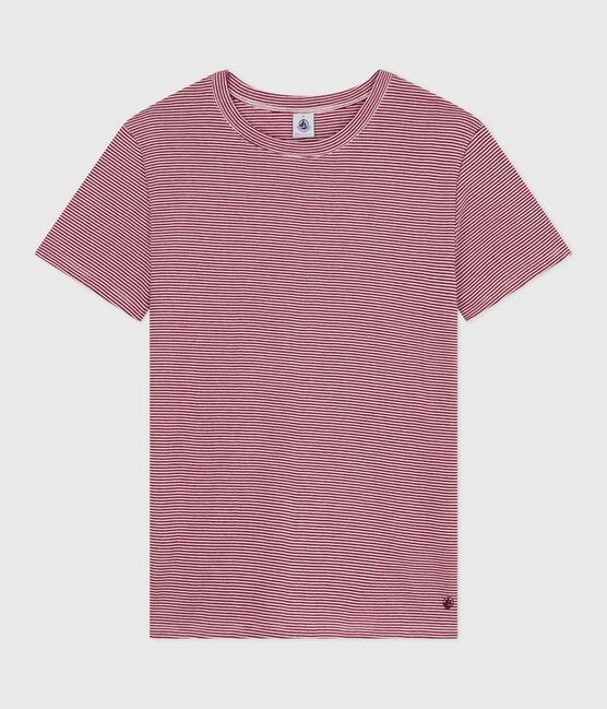 Camiseta Icónica de manga corta de algodón para mujer rojo AMARANTE/ MARSHMALLOW