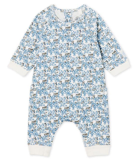 Combinación larga de bebé niño de punto blanco MARSHMALLOW/blanco MULTICO