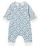 Combinación larga de bebé niño de punto blanco MARSHMALLOW/blanco MULTICO