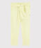 Pantalón de sarga de niña amarillo CITRONEL
