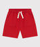 Pantalón corto de algodón para niño rojo AURORA