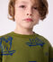 Sudadera infantil de algodón con estampado azul CEDAR/ OLYMPIC